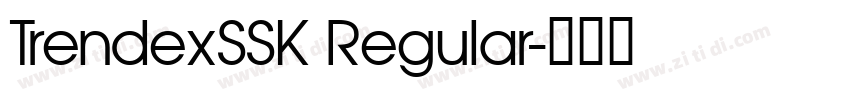 TrendexSSK Regular字体转换